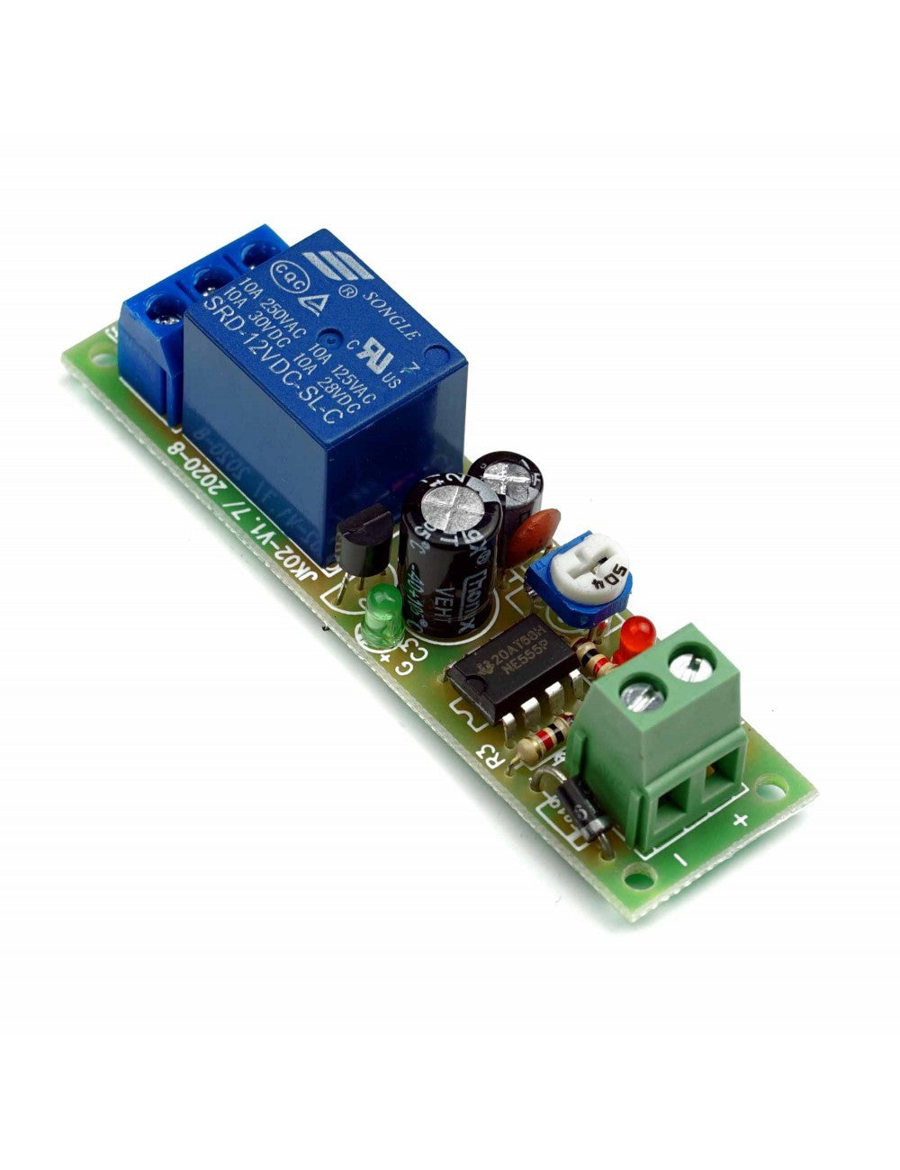 NE555 Реле за време отложено изключване 1-200S 12V