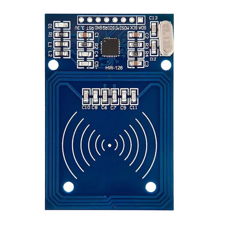 RFID Четец RC522 + чип и карта в комплекта