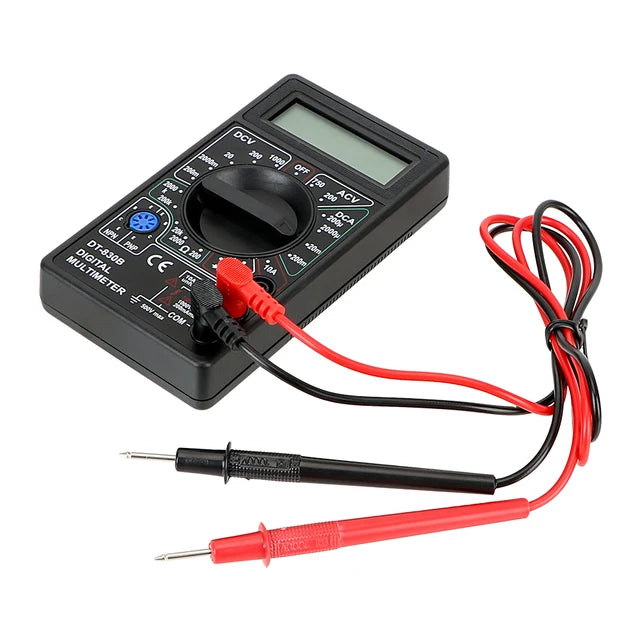 Цифров мултиметър DT-830 със сонди, черен