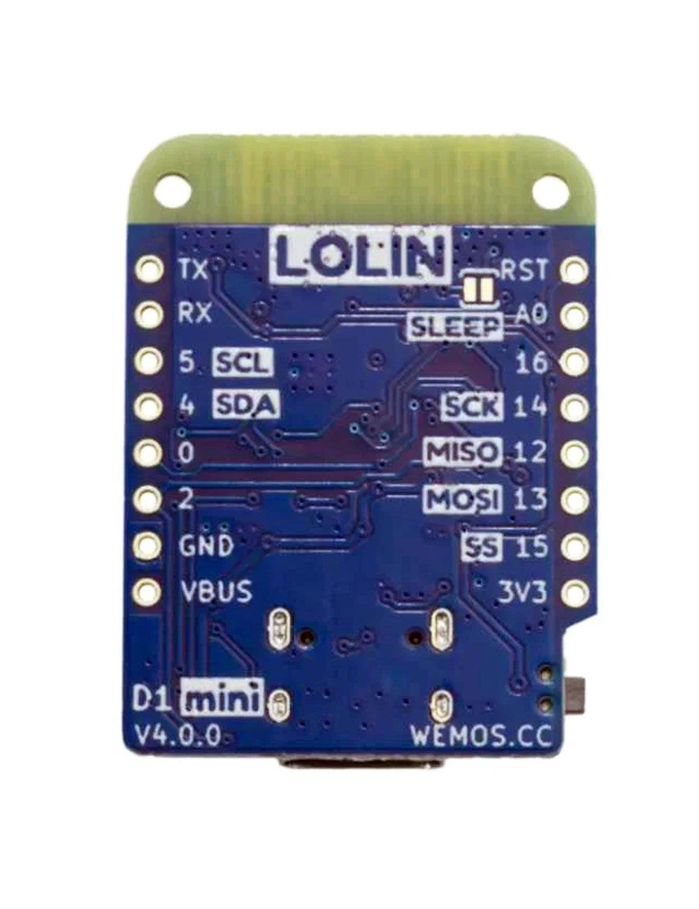 WEMOS D1 Mini V4.0 ESP8266 Микроконтролер WIFI I2C USB-C
