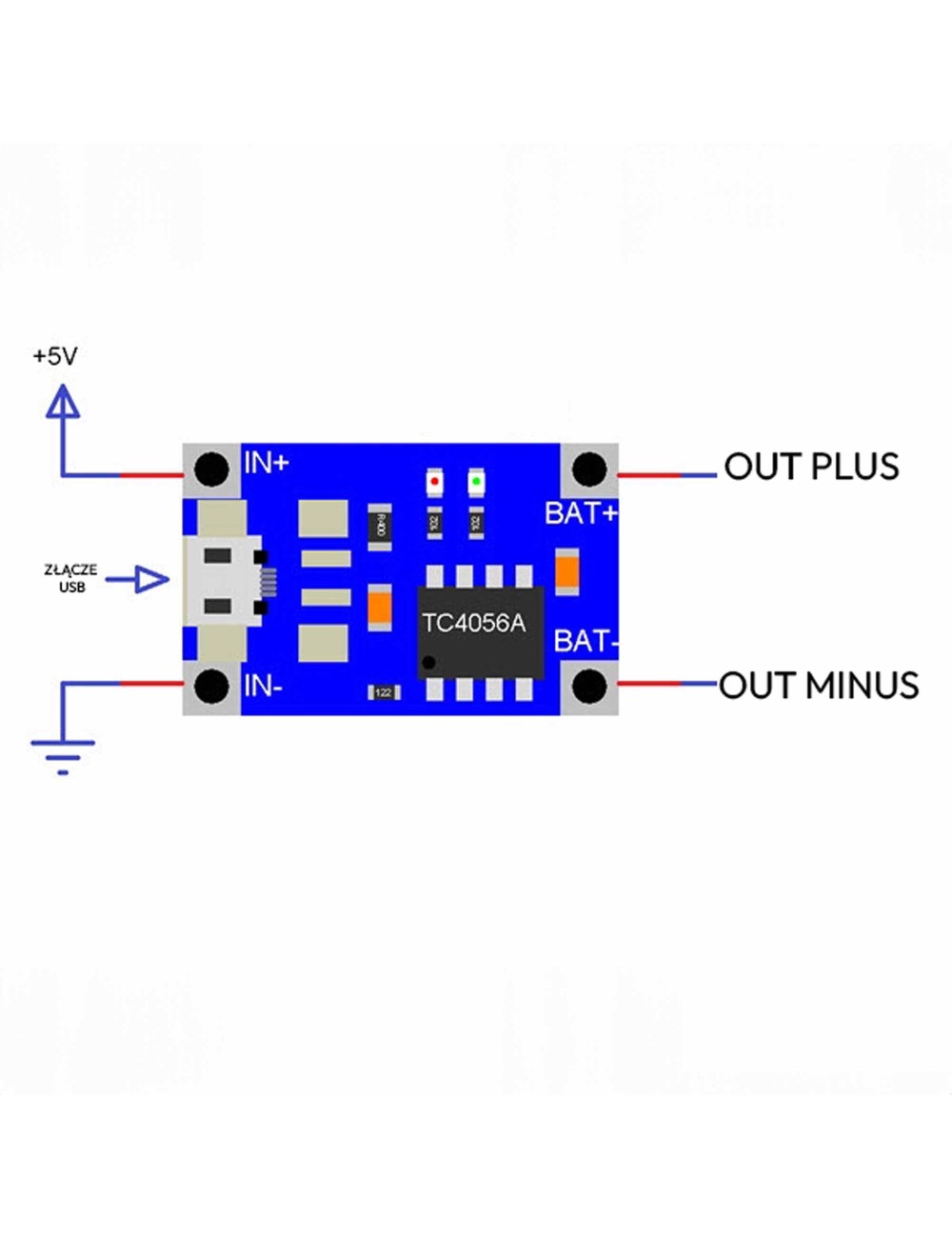 Модул TP4056 за Li-Ion с Micro USB пинаут