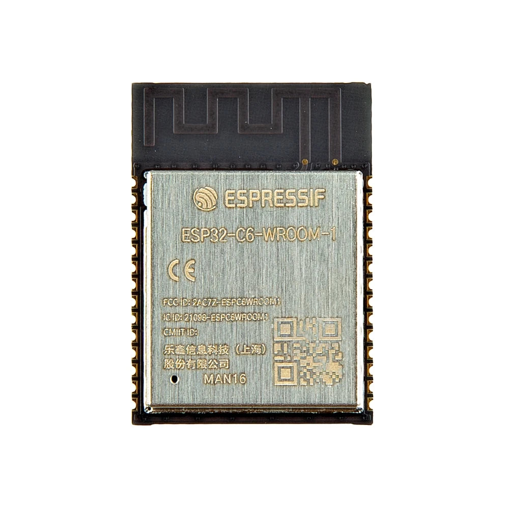 Микроконтролер ESP32-C6-WROOM-1-N16 с вградена антена Wi-Fi 6 Bluetooth 5.3 ZigBee
