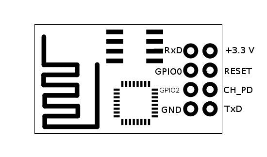 ESP-01 WIFI Модул ESP8266 ESP-01 UART пинаут