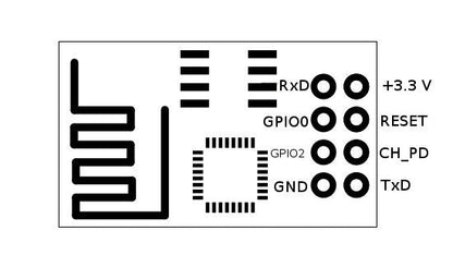 ESP-01 WIFI Модул ESP8266 ESP-01 UART пинаут